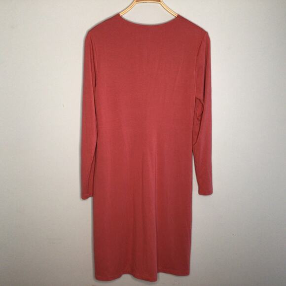 Lafayette 148 New York Faux Wrap Dress Sz L - Picture 6 of 8